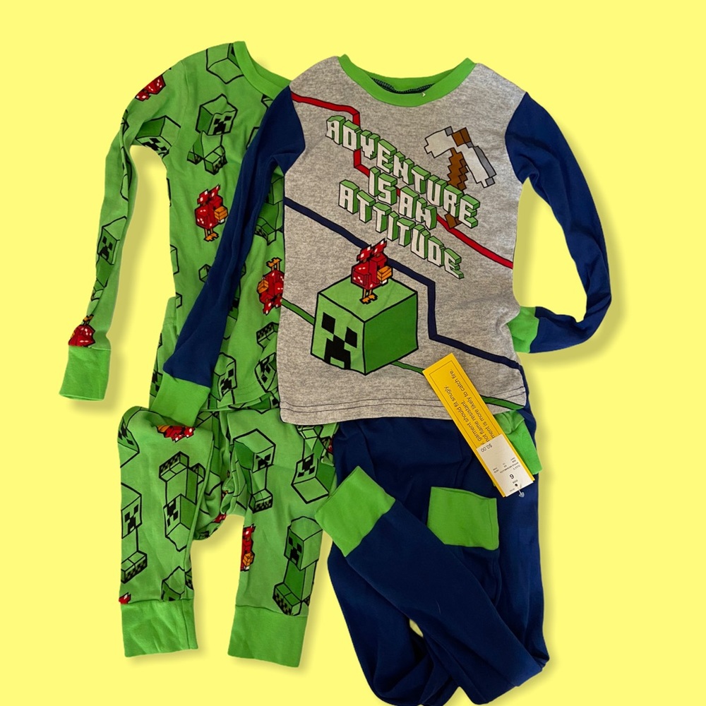 Boys pajamas lot Minecraft